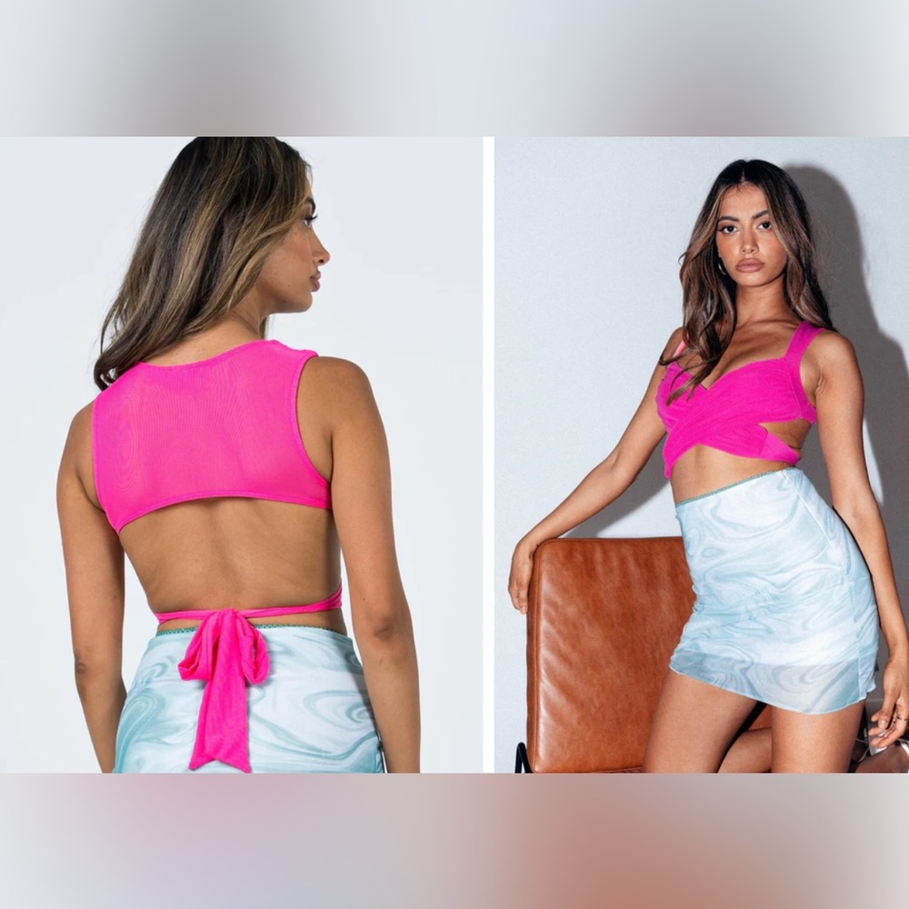 Princess Polly, Taylor Top, Pink, US 4